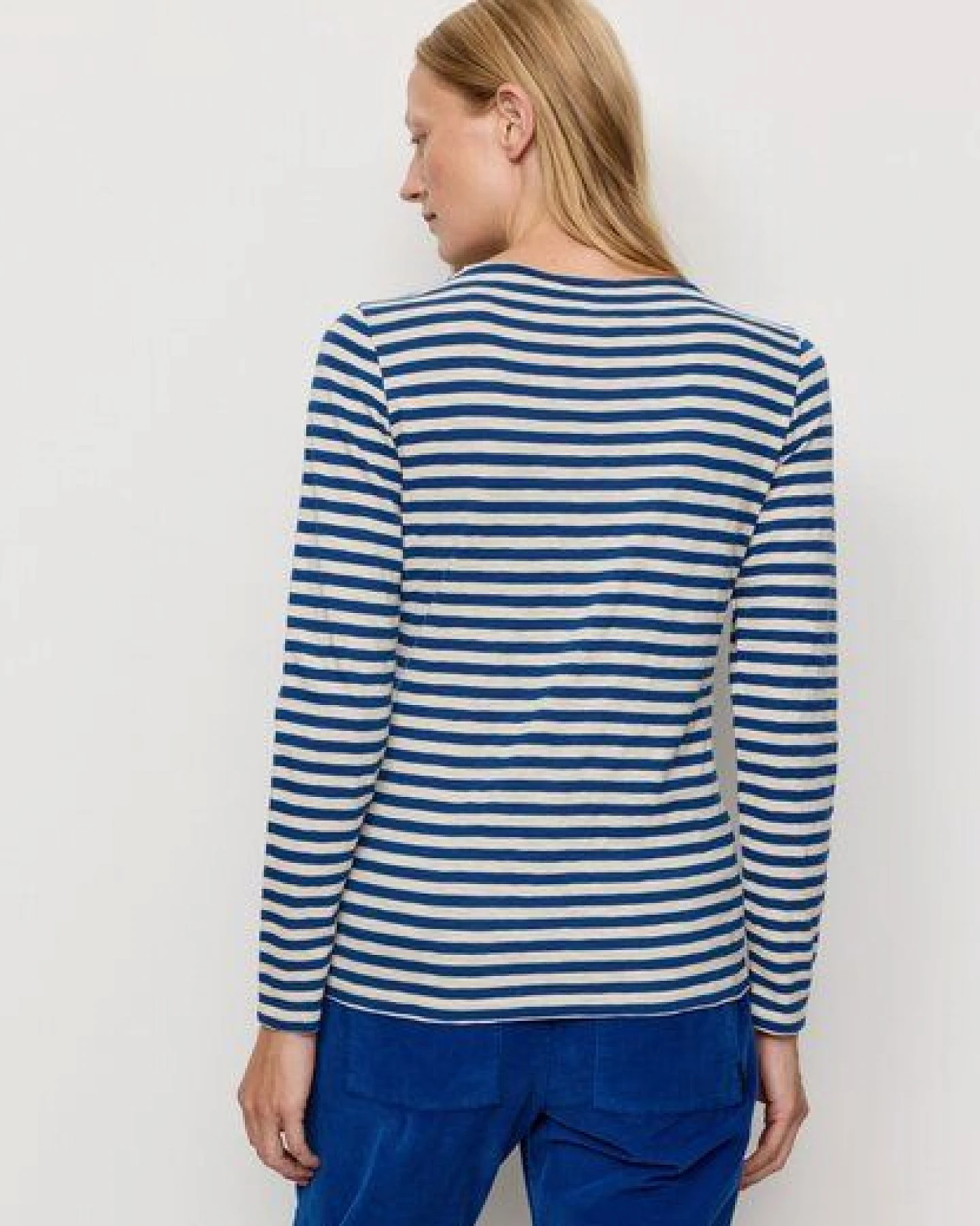 Damen Slub Longsleeve aus Bio-Baumwolle - IRIS STRIPES - recolution – Ansicht 3
