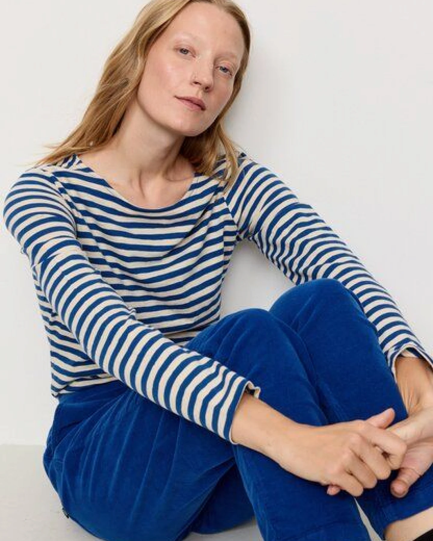 Damen Slub Longsleeve aus Bio-Baumwolle - IRIS STRIPES - recolution – Ansicht 4