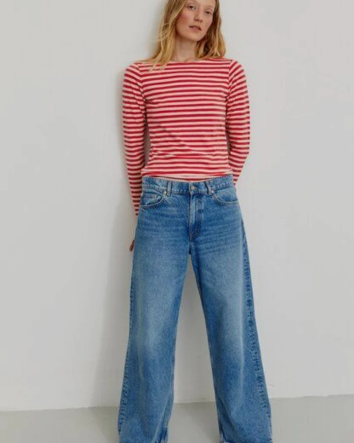 Damen Slub Longsleeve aus Bio-Baumwolle - IRIS STRIPES - recolution
