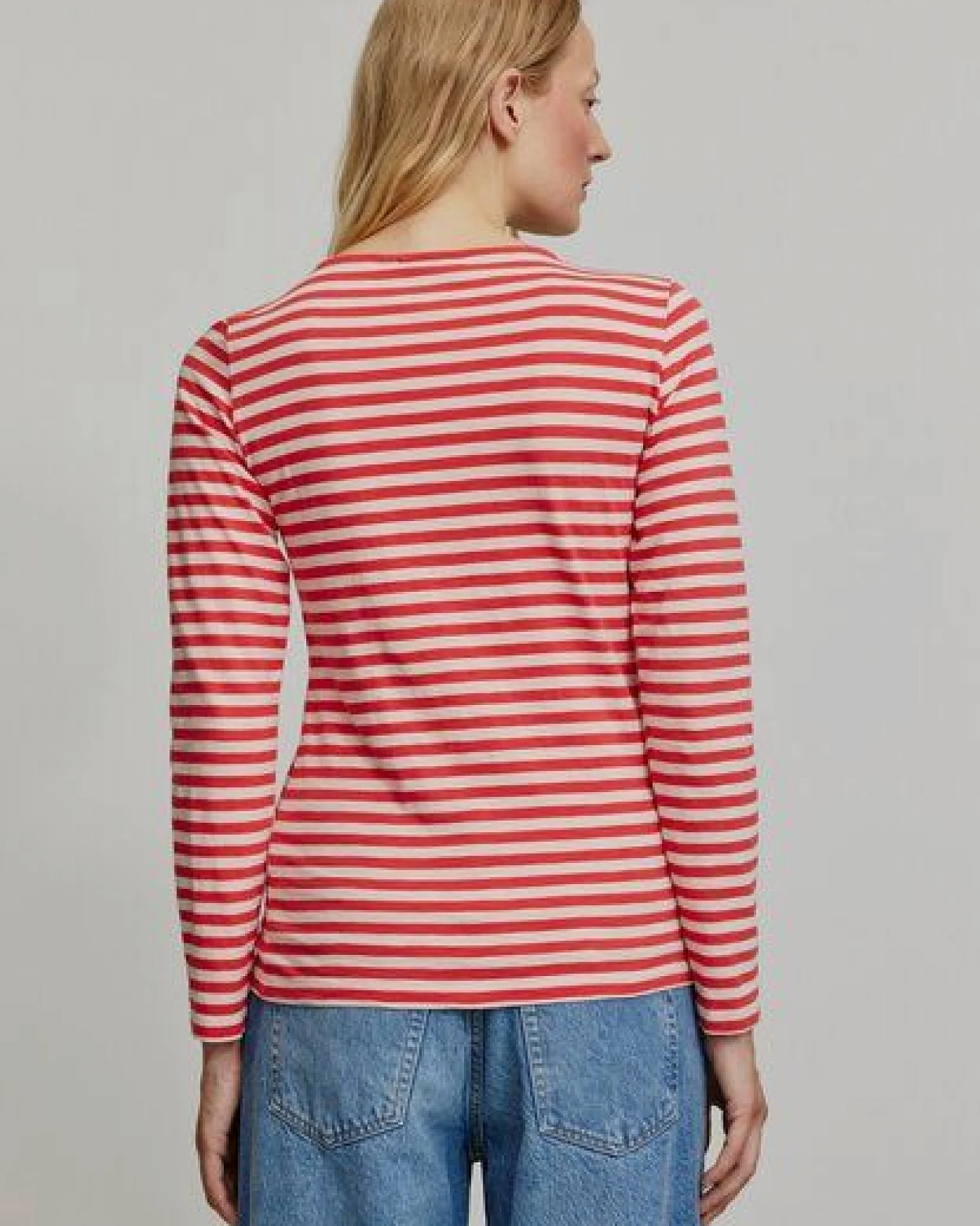 Damen Slub Longsleeve aus Bio-Baumwolle - IRIS STRIPES - recolution – Ansicht 4