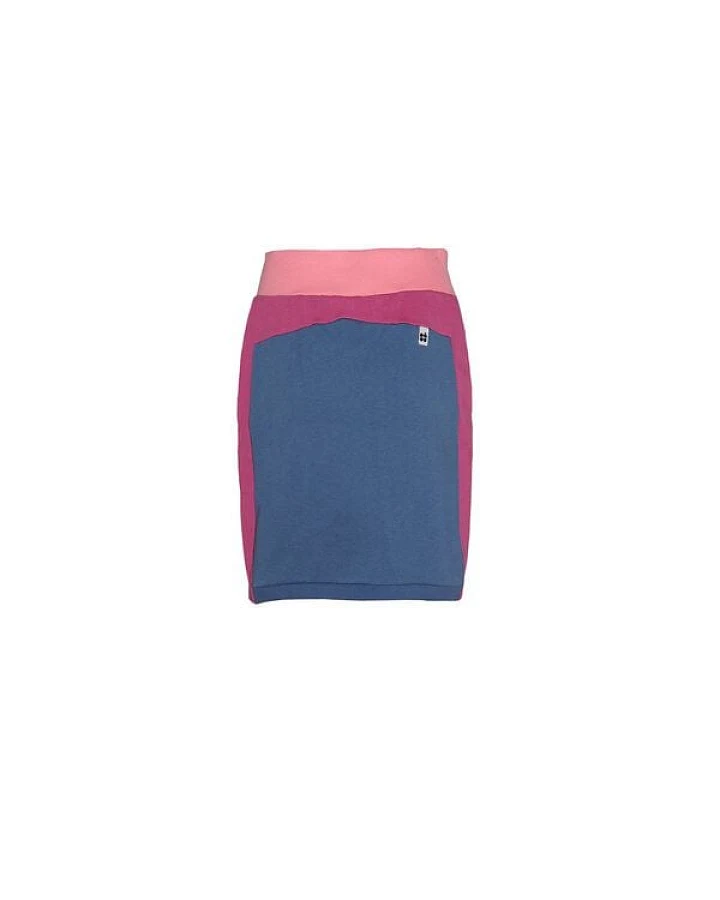 FÄDD Damen Rock aus Bio-Baumwolle und recyceltem Polyester in Blau und Grau