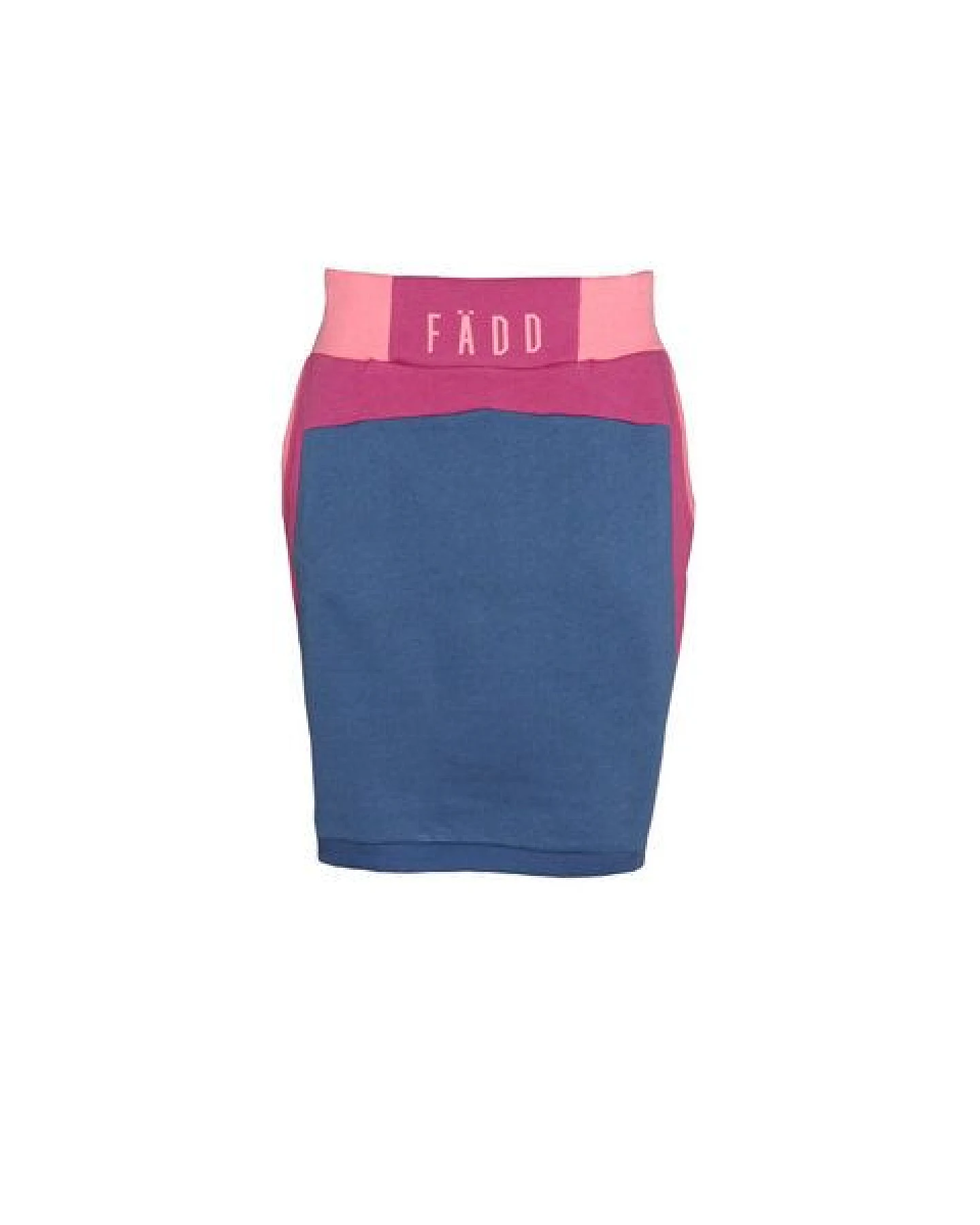 FÄDD Damen Rock aus Bio-Baumwolle und recyceltem Polyester in Blau und Grau – Ansicht 2