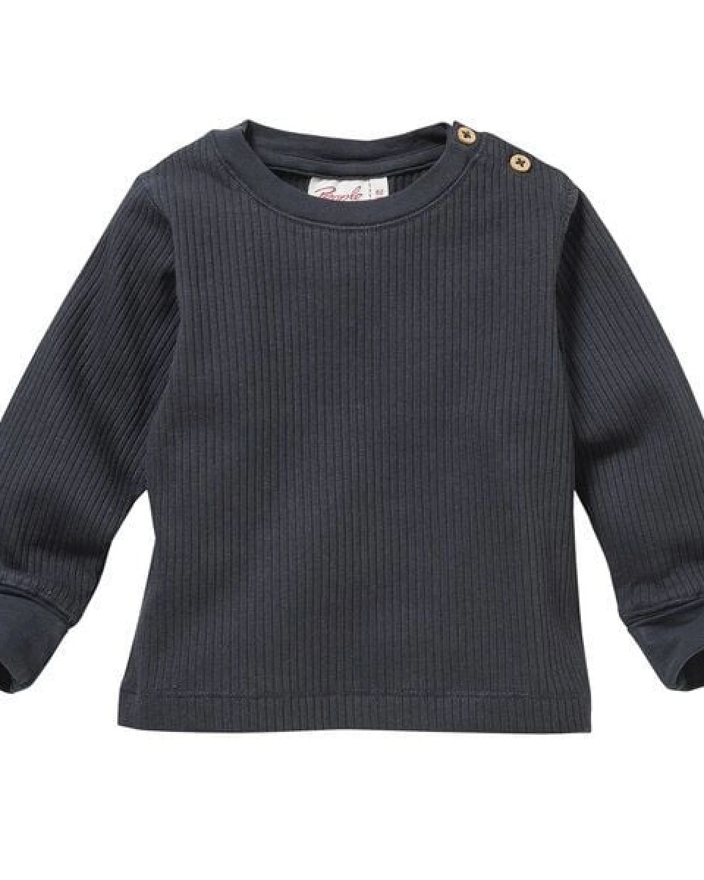 People Wear Organic Langarm-Shirt, uni basic, 2er-Pack, aus Baumwolle (Bio) – Ansicht 2