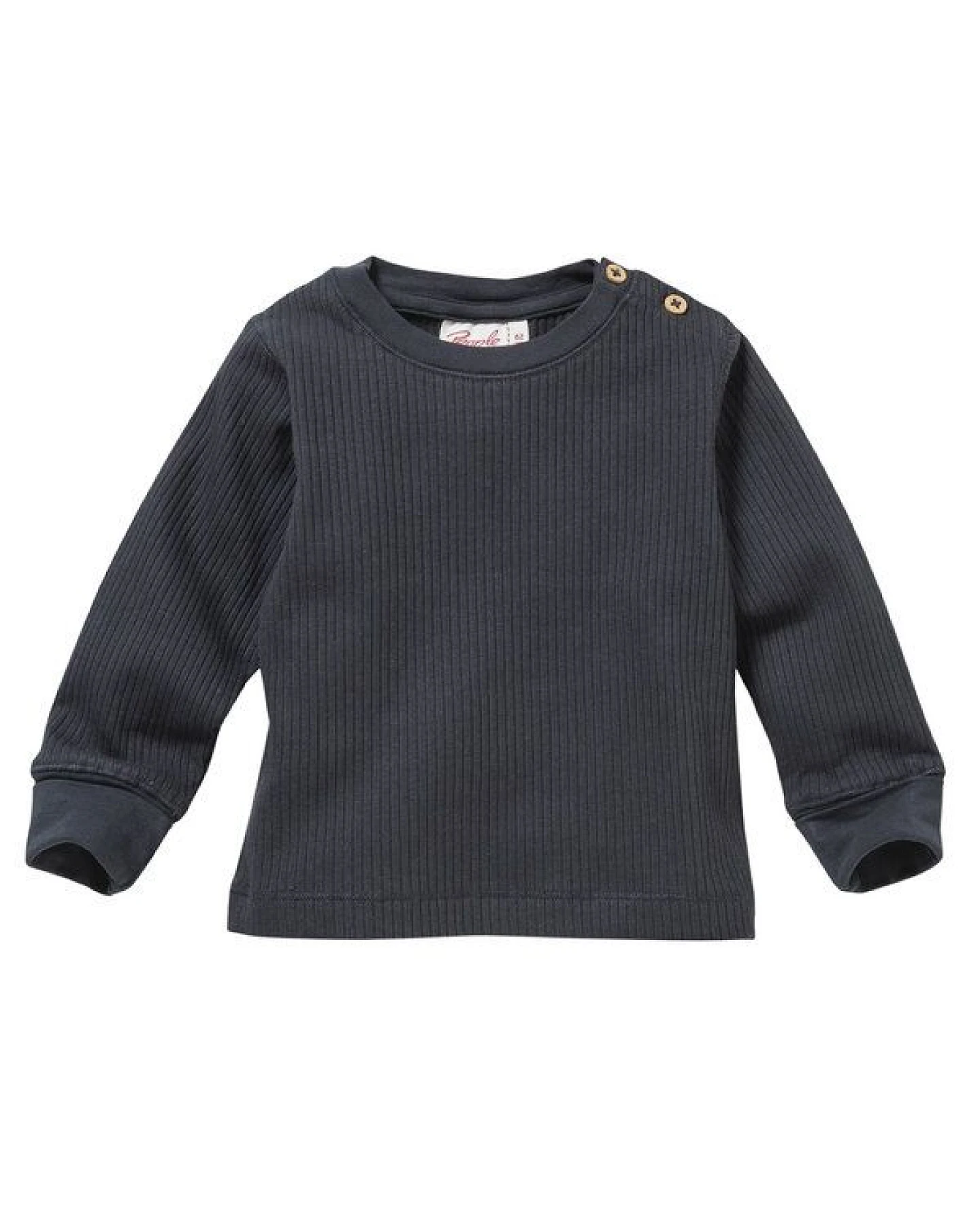 People Wear Organic Langarm-Shirt, uni basic, 2er-Pack, aus Baumwolle (Bio) – Ansicht 2