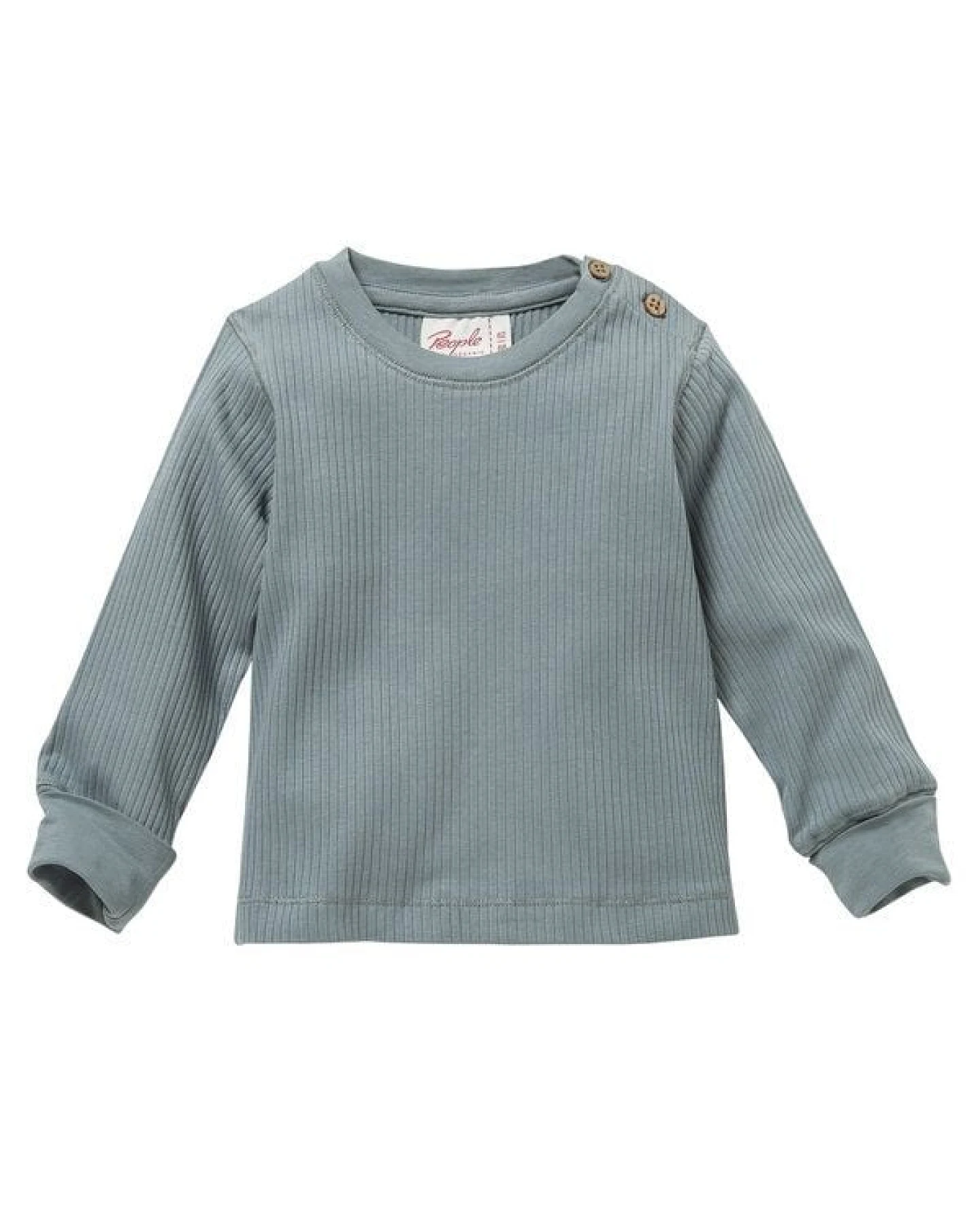 People Wear Organic Langarm-Shirt, uni basic, 2er-Pack, aus Baumwolle (Bio) – Ansicht 3