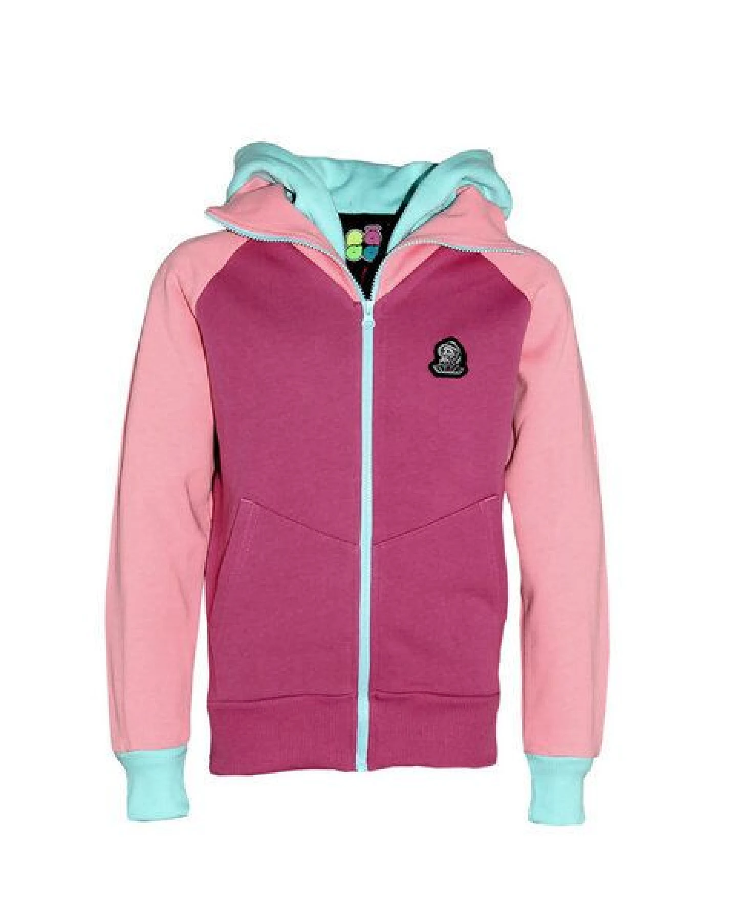 FÄDD Kinder Sweatjacke aus Bio-Baumwolle "Troijer "Z" Kidz" Blau oder Rosa – Ansicht 2