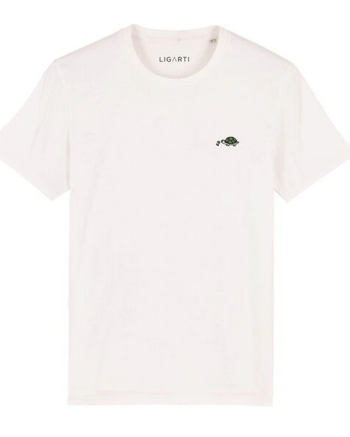 Besticktes T-Shirt – Lars die Schildkröte – LIGARTI Tiermanufaktur