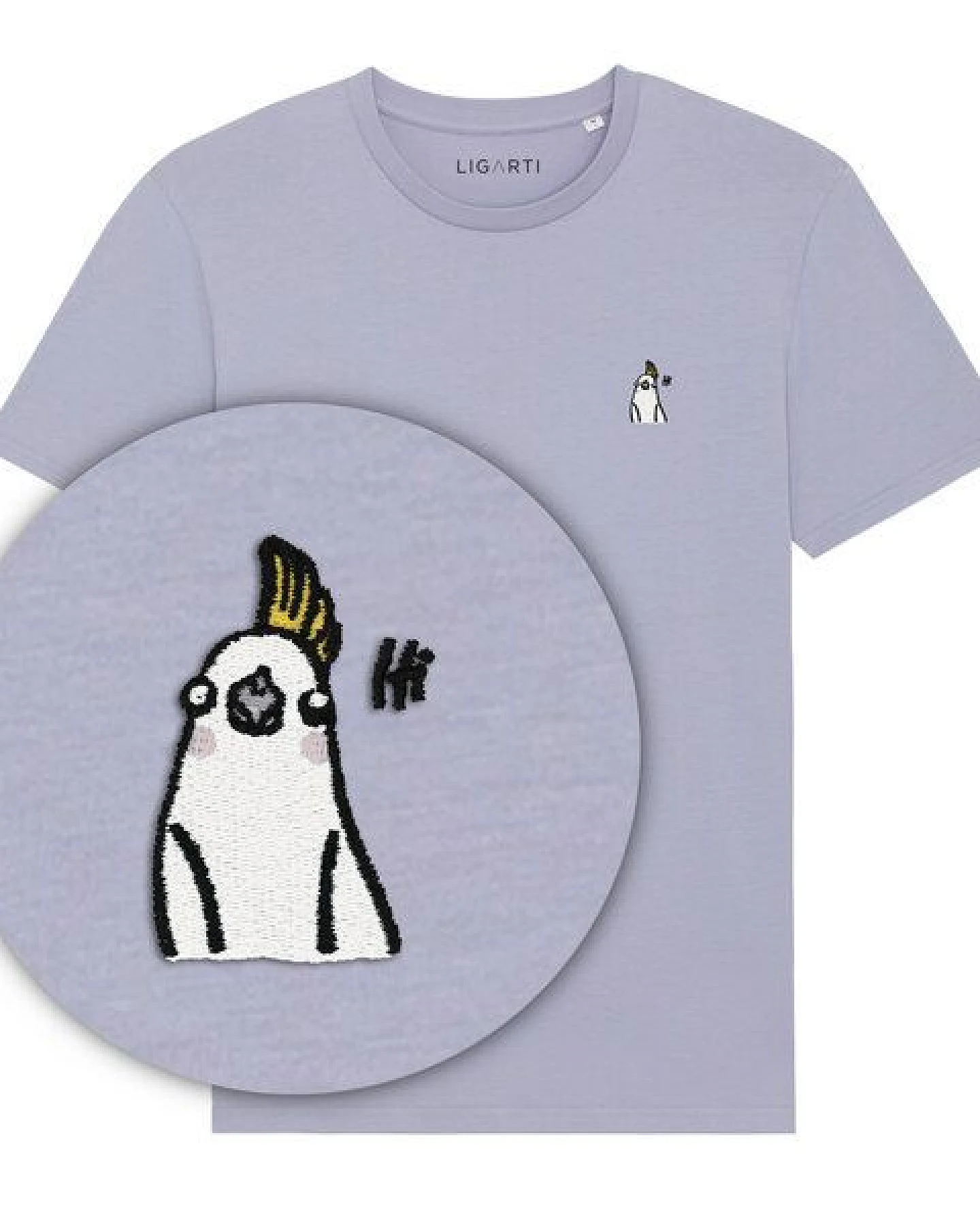 LIGARTI Besticktes T-Shirt – Heidi – Ansicht 2