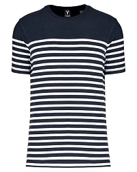 Navy/ Weiß gestreift