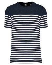 Navy/ Weiß gestreift