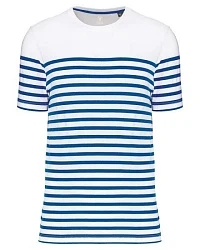 Weiß/Blau gestreift