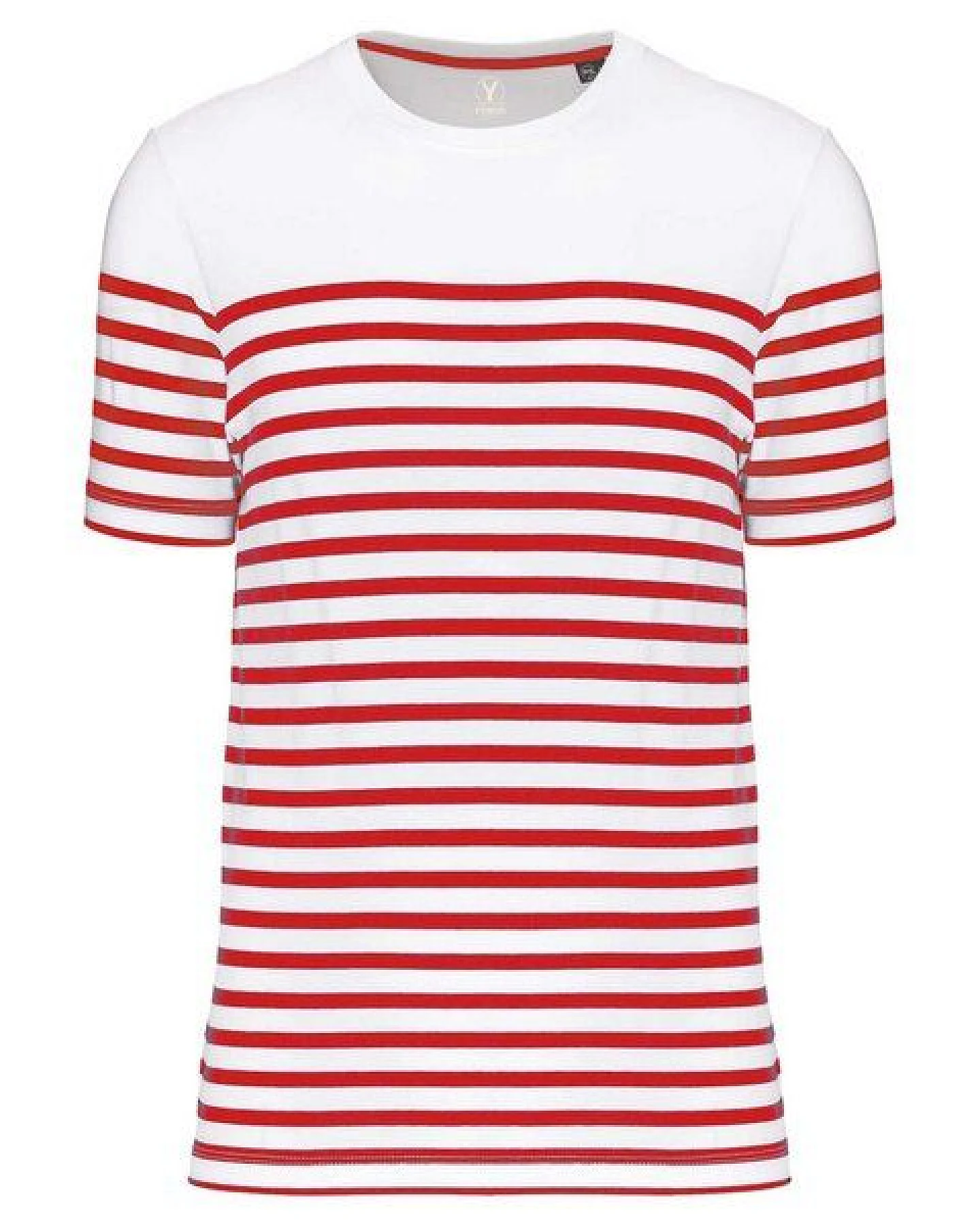 YTWOO Nachhaltiges Herren-T-Shirt mit Rundhalsausschnitt im Marine-Stil – Ansicht 3
