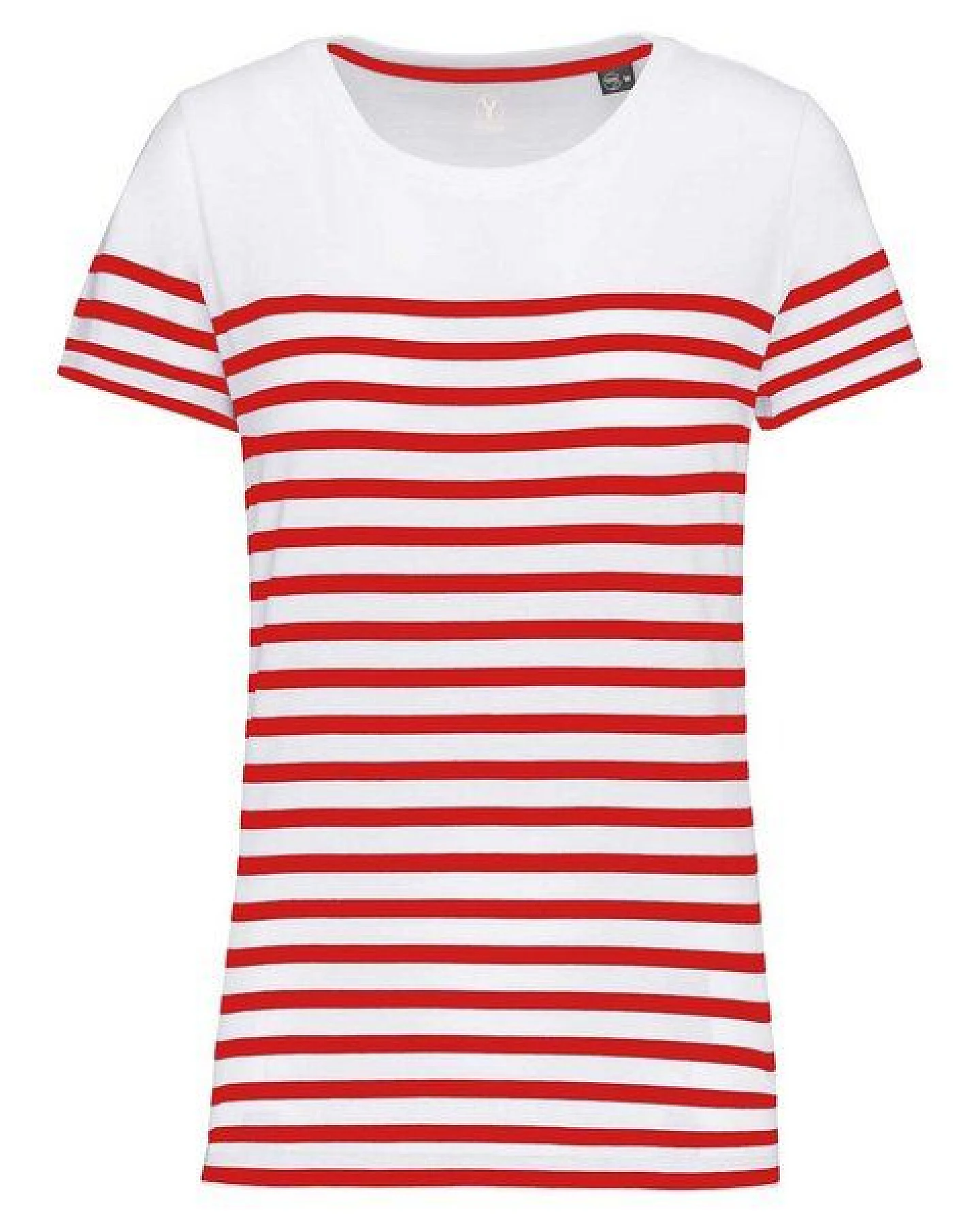YTWOO Damen-T-Shirt mit Rundhalsausschnitt im Marine-Stil – Ansicht 2