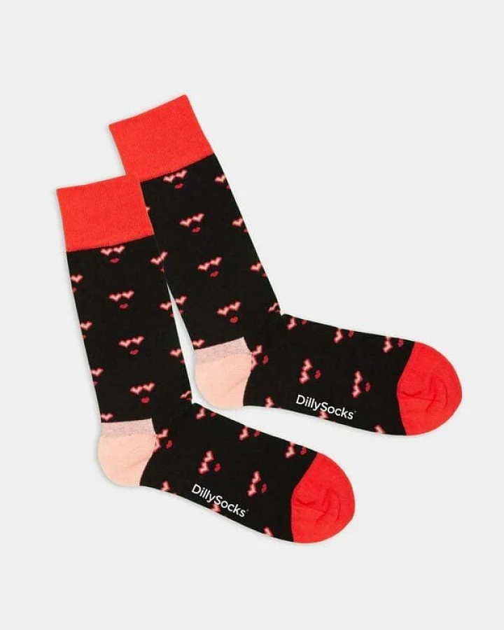 DillySocks Socken Cyber Love aus Biobaumwoll-Mix
