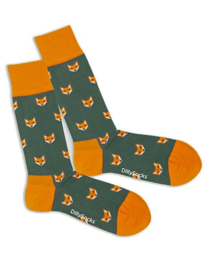 DillySocks Socken Fossiled Fox aus Biobaumwoll-Mix