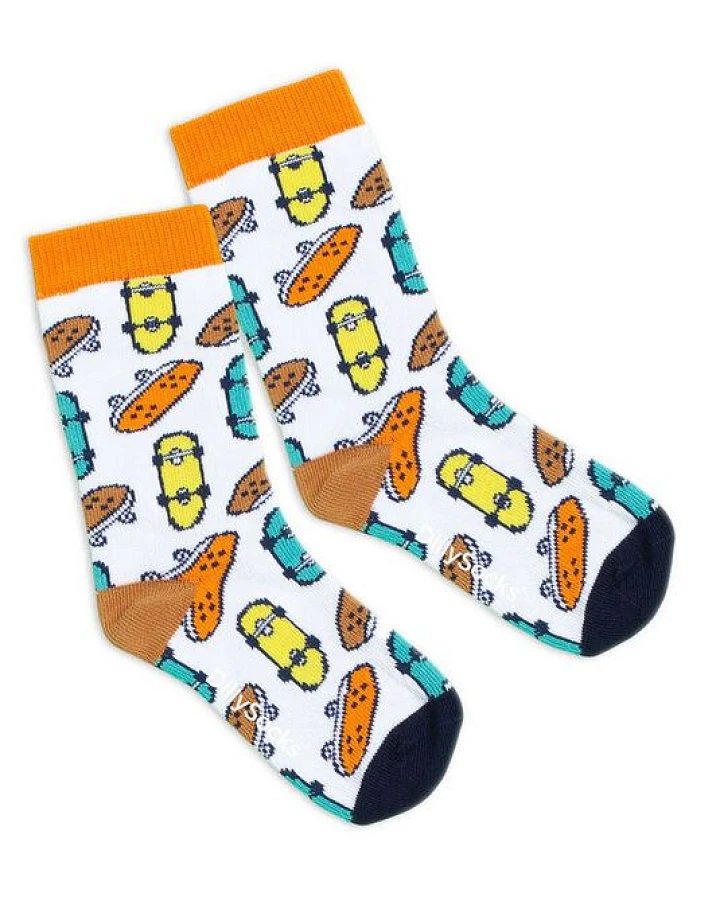 DillySocks Kindersocken Lil Colorful Skates aus Biobaumwoll-Mix