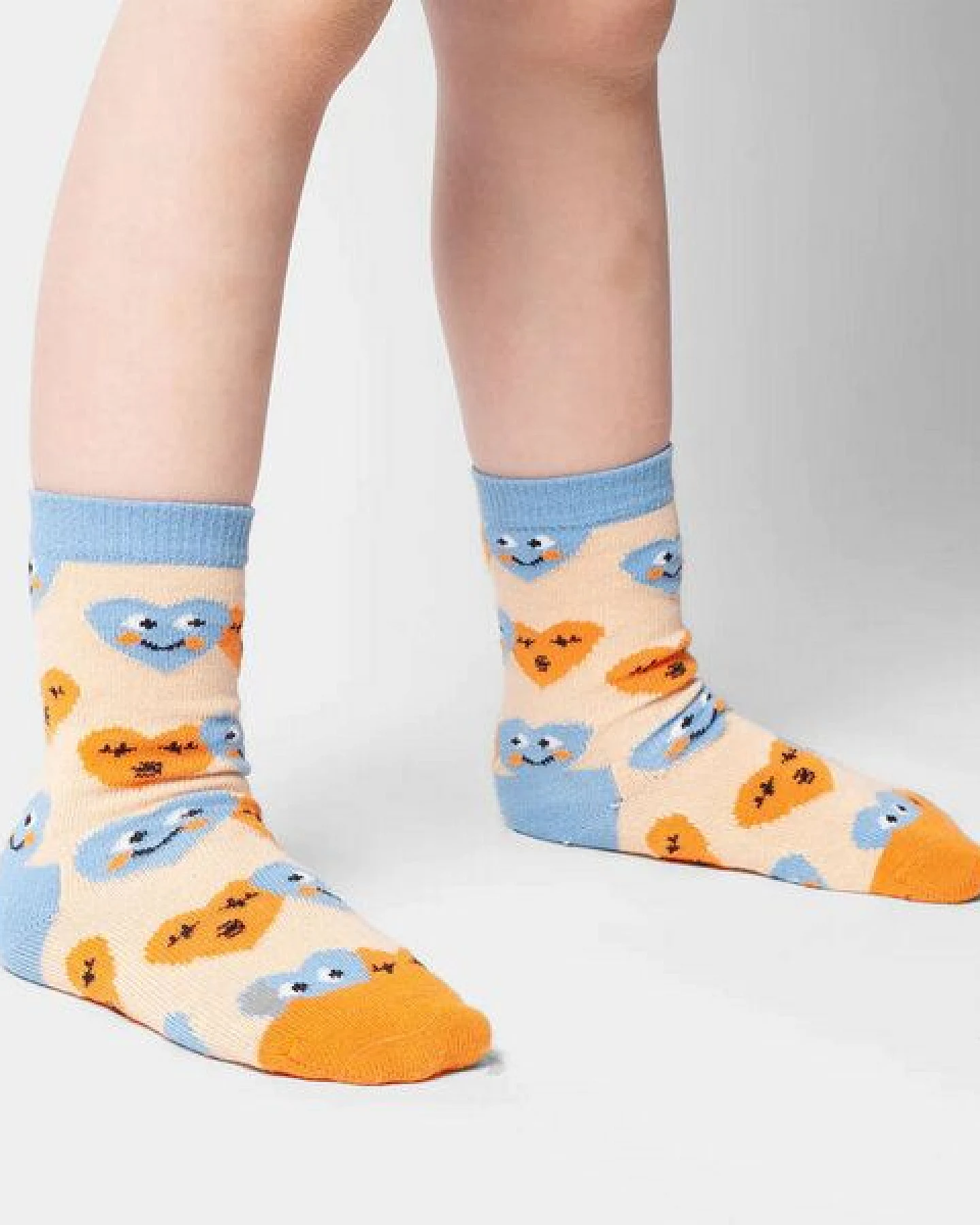 DillySocks Kindersocken Lil Smiling Hearts aus Biobaumwoll-Mix – Ansicht 2