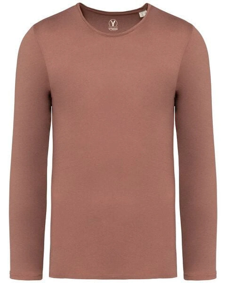 YTWOO Ausgewaschenes Herren Langarmshirt aus Bio-Baumwolle - Made in Portugal