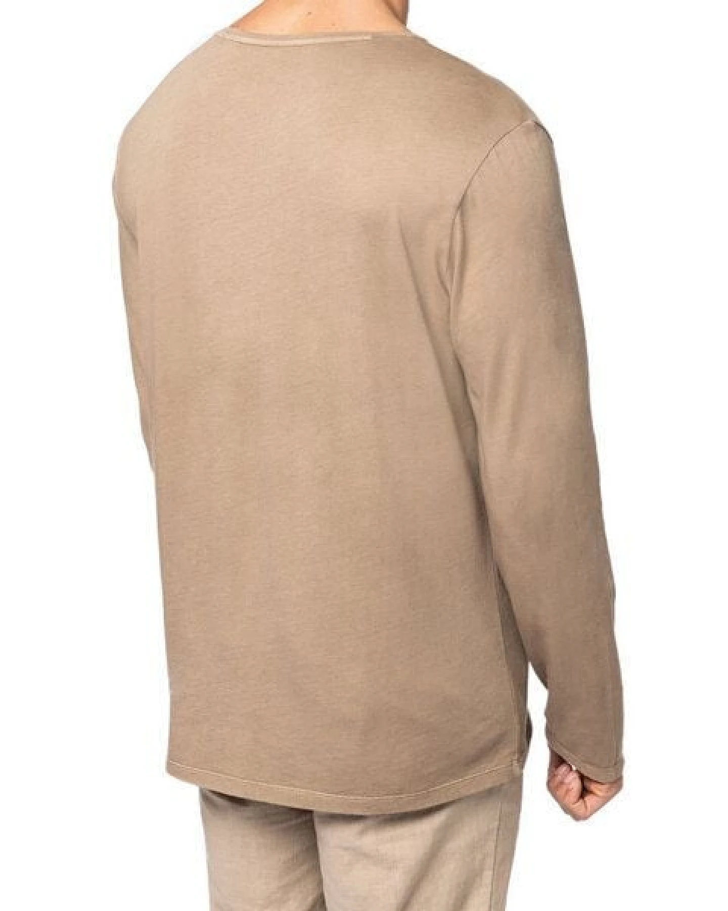 YTWOO Ausgewaschenes Herren Langarmshirt aus Bio-Baumwolle - Made in Portugal – Ansicht 4