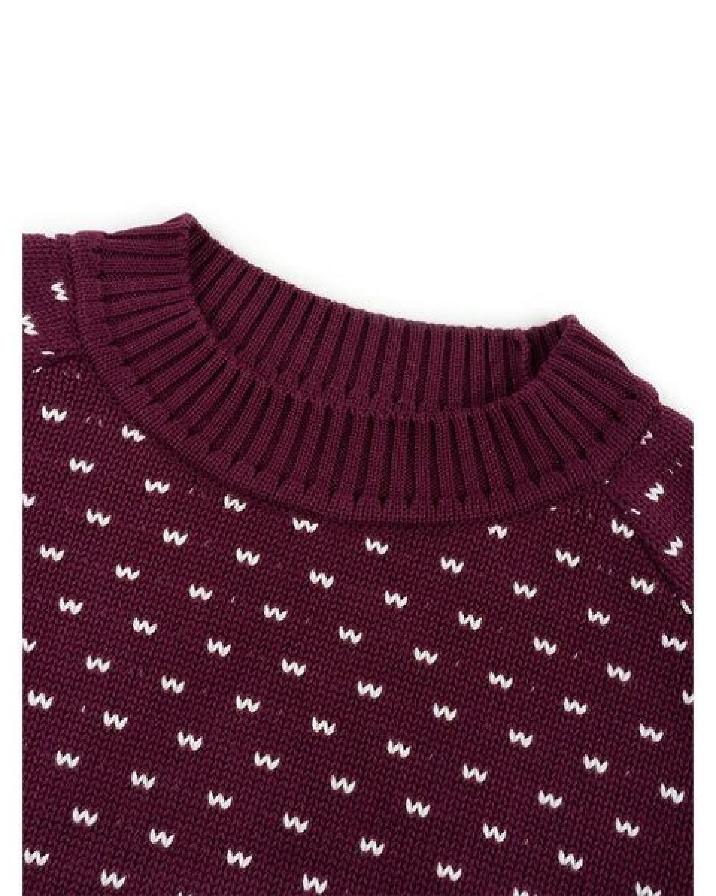 bleed Summits Strickpullover Bordeaux Rot – Ansicht 4