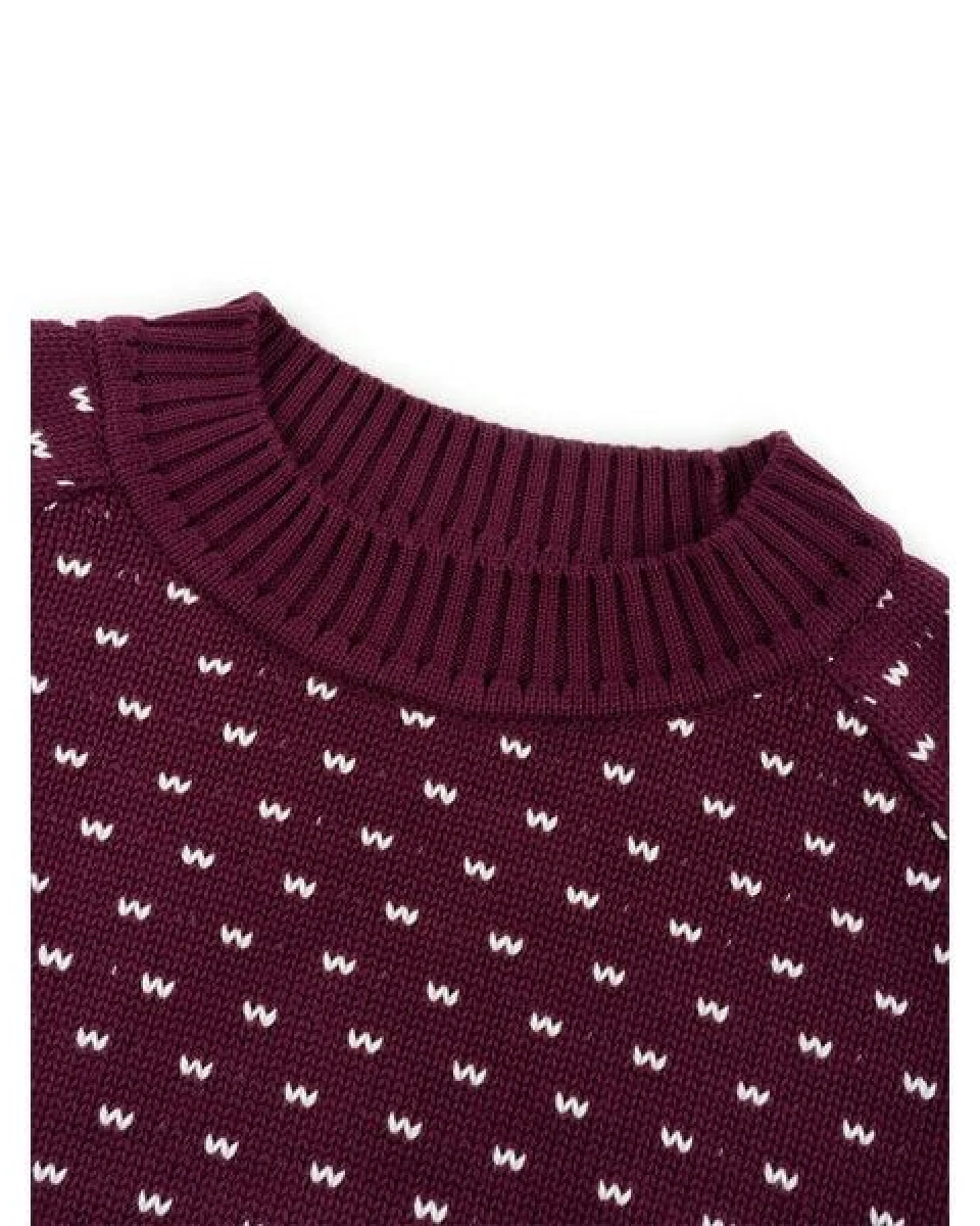 bleed Summits Strickpullover Bordeaux Rot – Ansicht 4