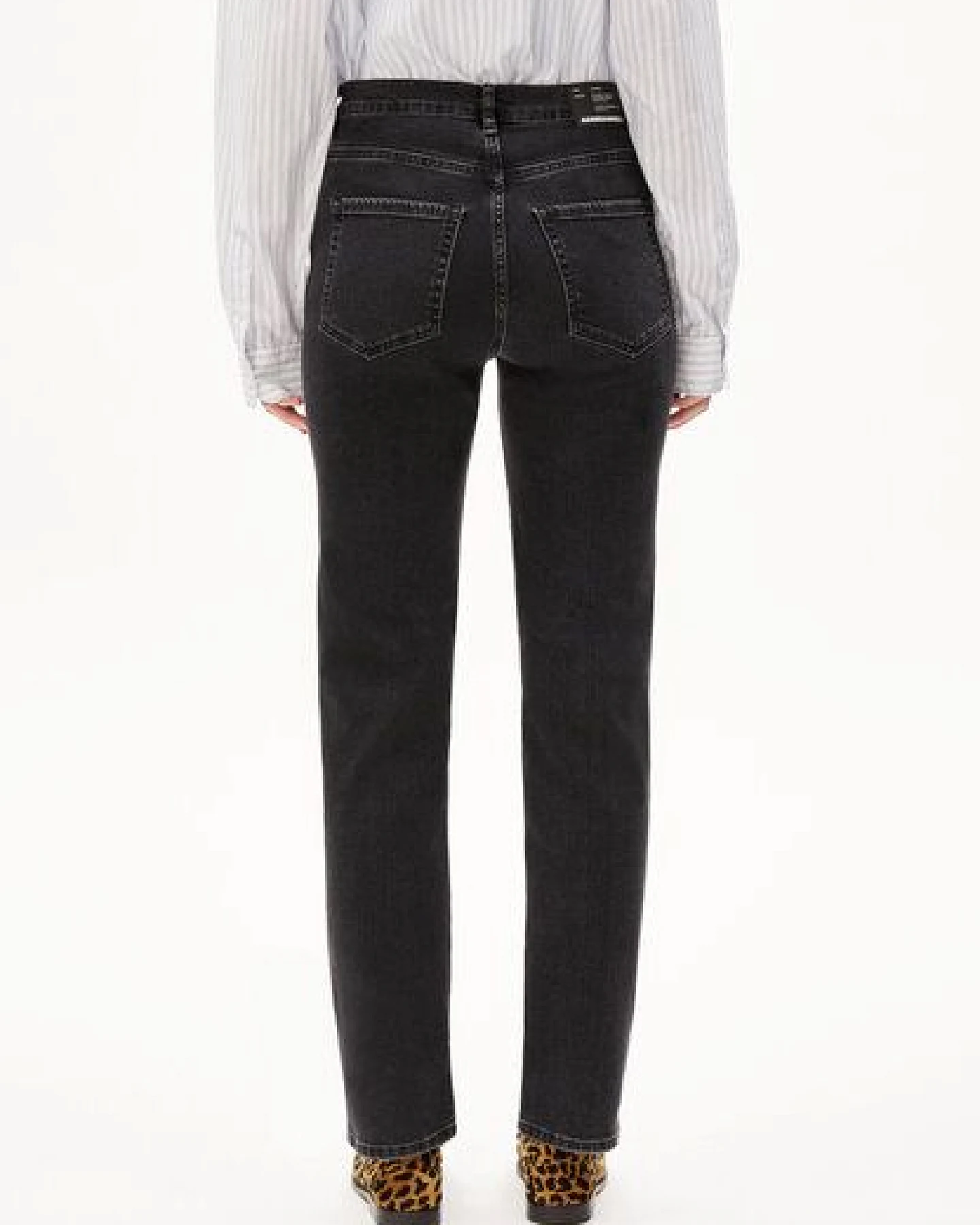ARMEDANGELS CARENAA Damen Straight Jeans recycelter Baumwoll Mix Comfort Stretch – Ansicht 2