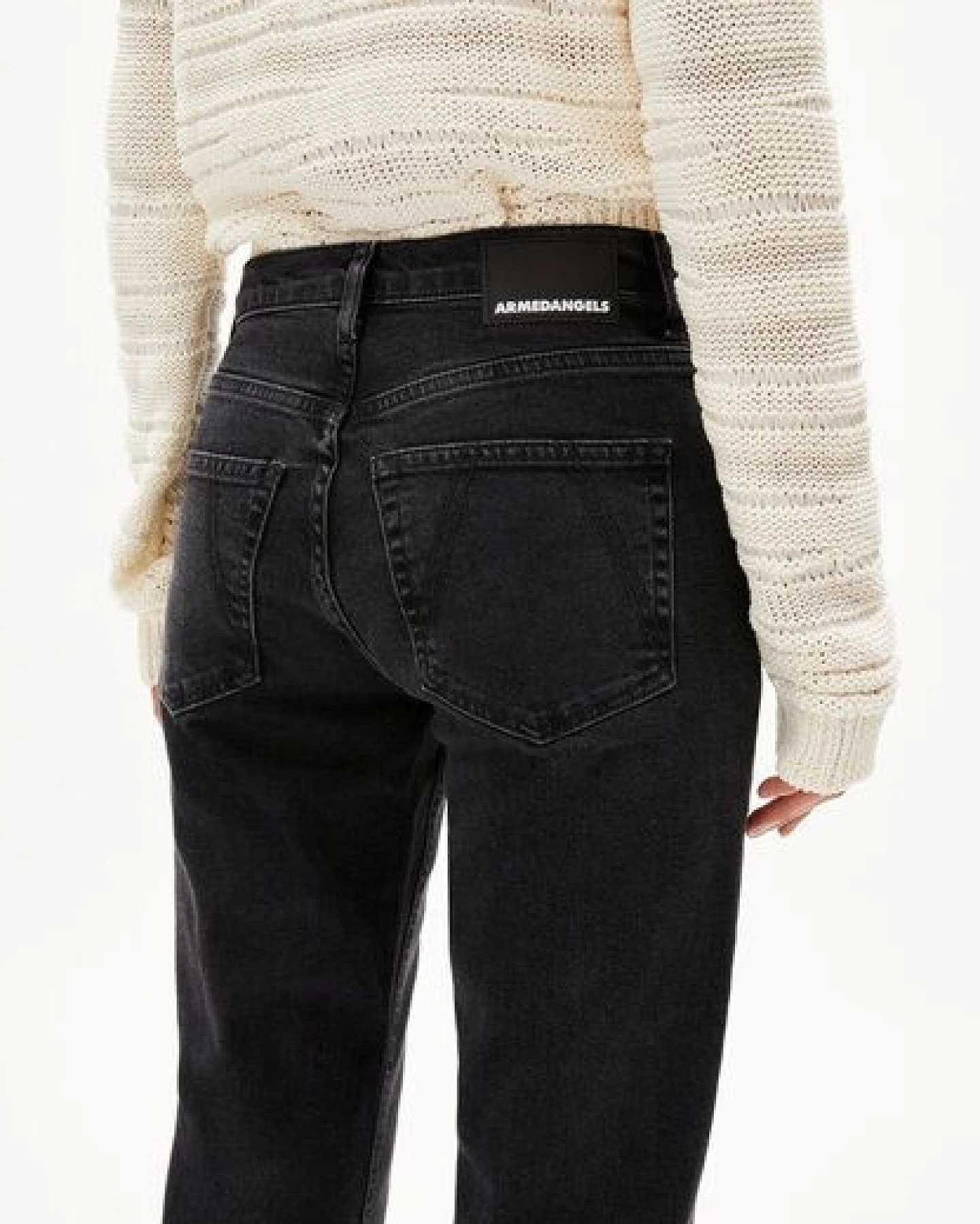ARMEDANGELS CARENAA Damen Straight Jeans recycelter Baumwoll Mix Comfort Stretch – Ansicht 3