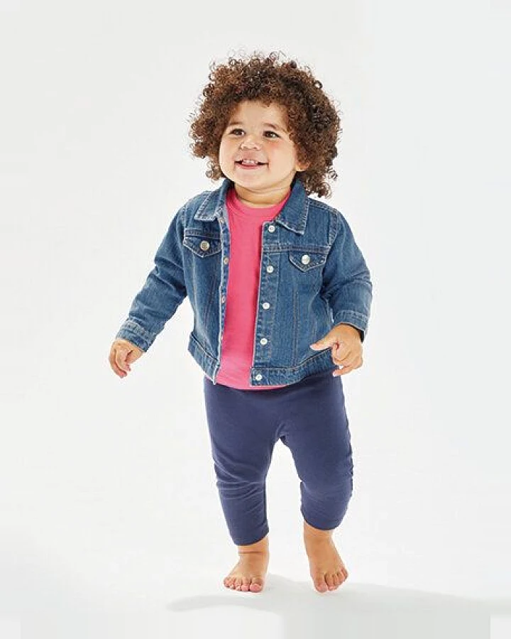 Babybugz Baby und Kleinkinder Denim Jeansjacke aus Bio - Baumwolle
