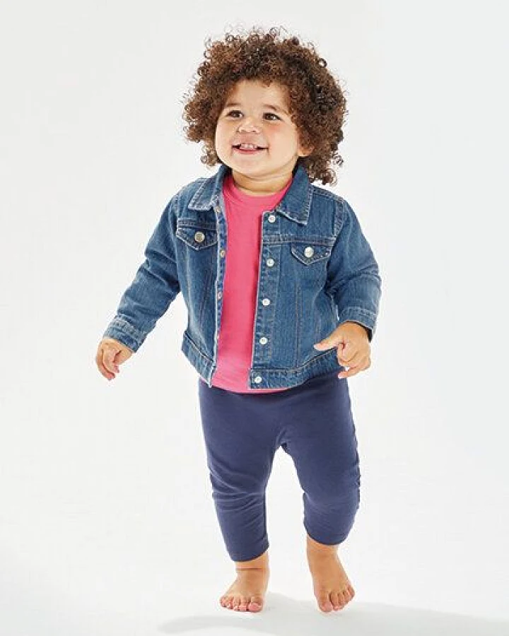 Babybugz Baby und Kleinkinder Denim Jeansjacke aus Bio - Baumwolle