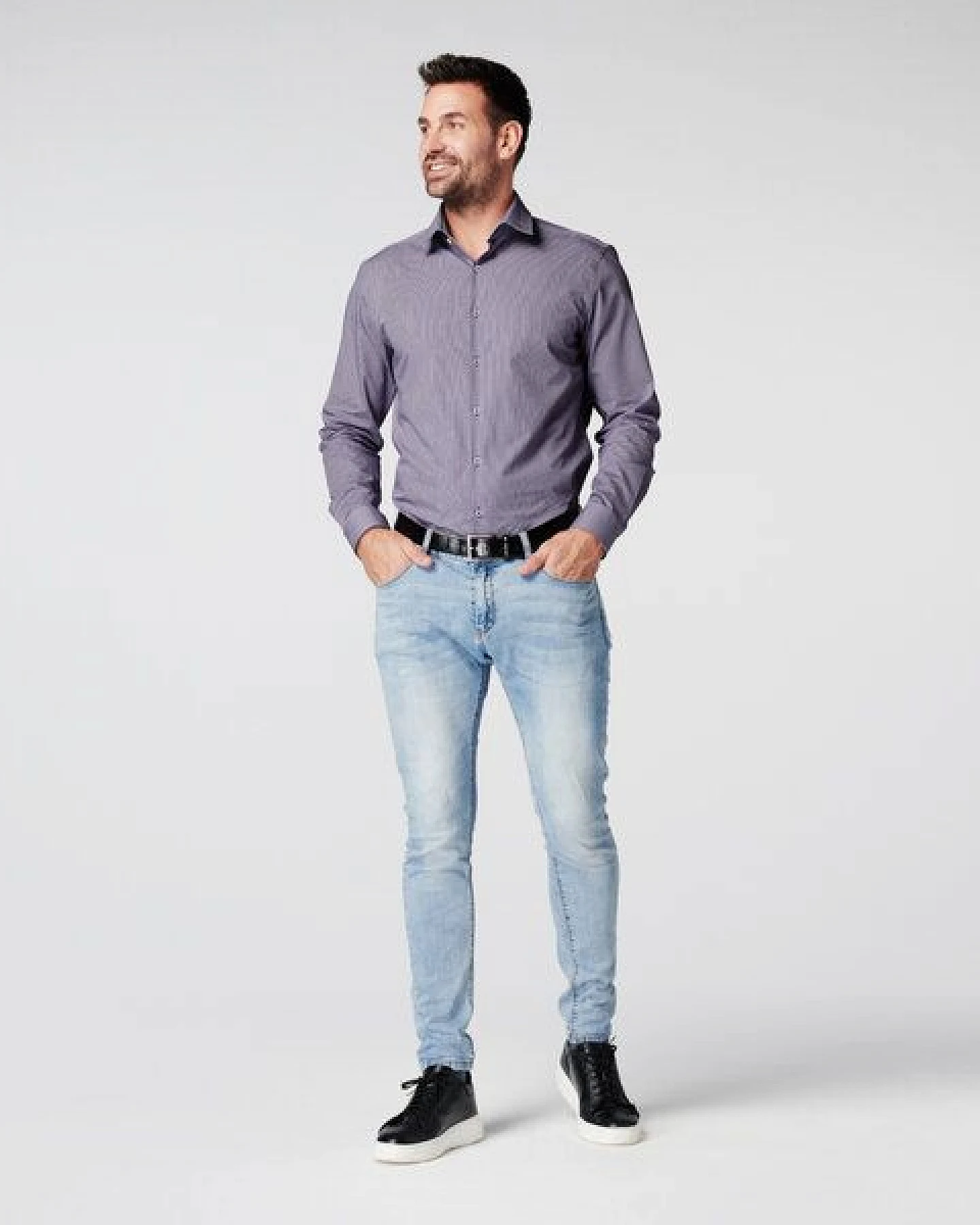 SKOT Fashion Nachhaltige Langarm Herren Hemd Checkered 100% bio – Ansicht 4