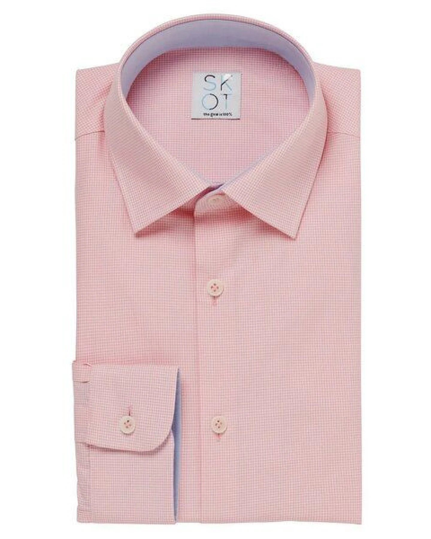 SKOT Fashion Nachhaltige Langarm Herren Hemd Checkered 100% bio – Ansicht 2