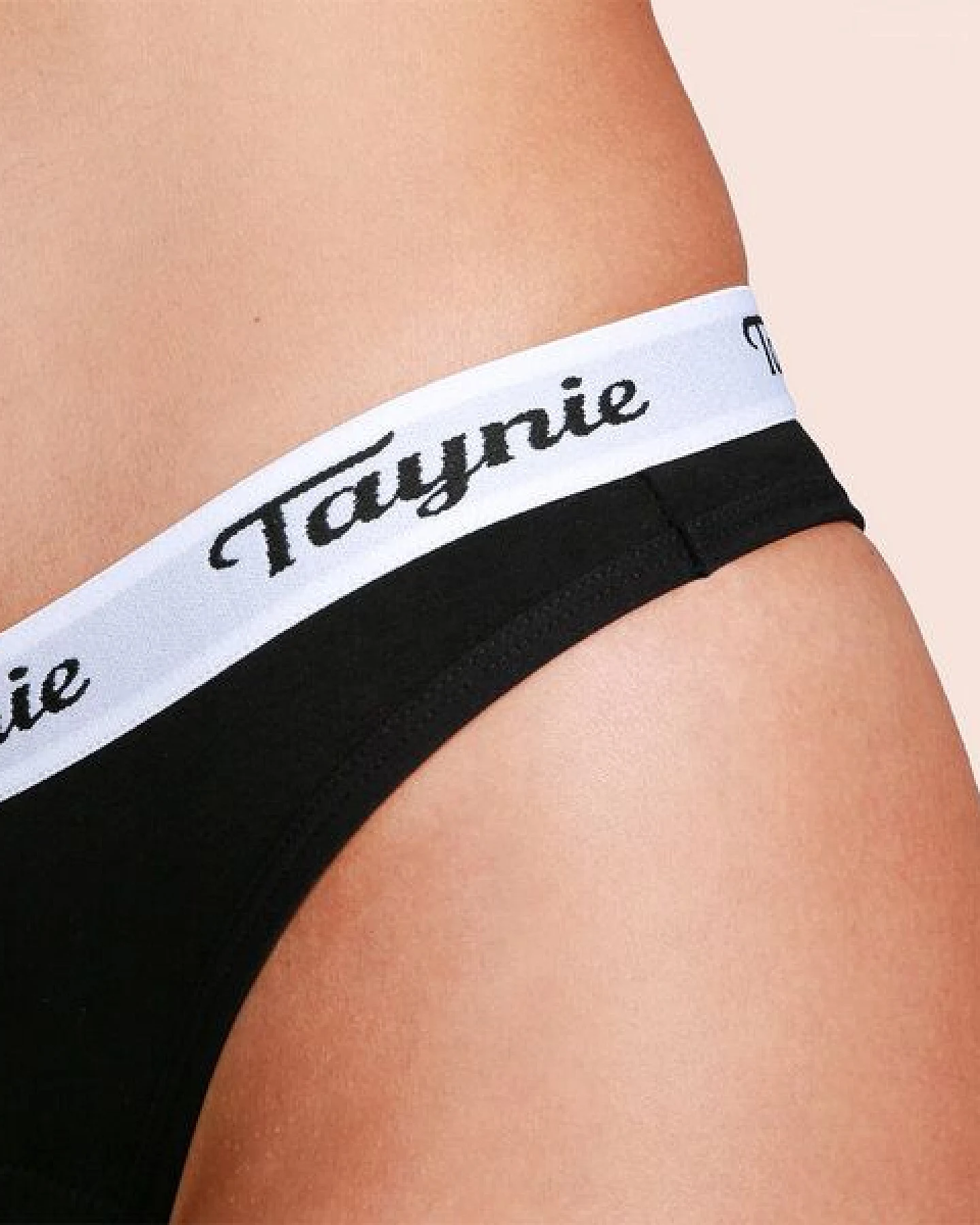 Taynie Periodenunterwäsche String aus Bio-Baumwolle auslaufsicher für leichte Tage beim Sport und unter Leggings – Ansicht 3