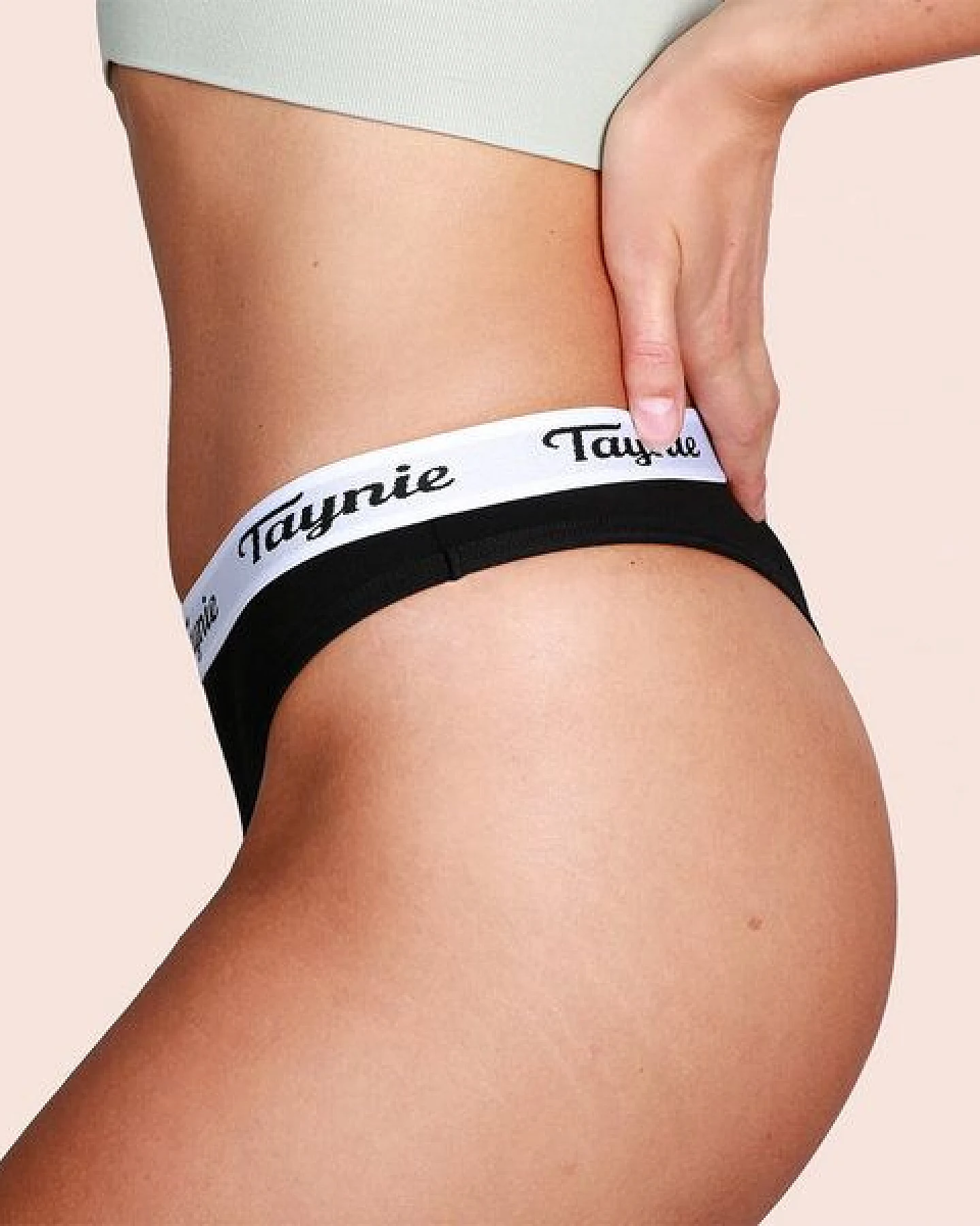 Taynie Periodenunterwäsche String aus Bio-Baumwolle auslaufsicher für leichte Tage beim Sport und unter Leggings – Ansicht 4