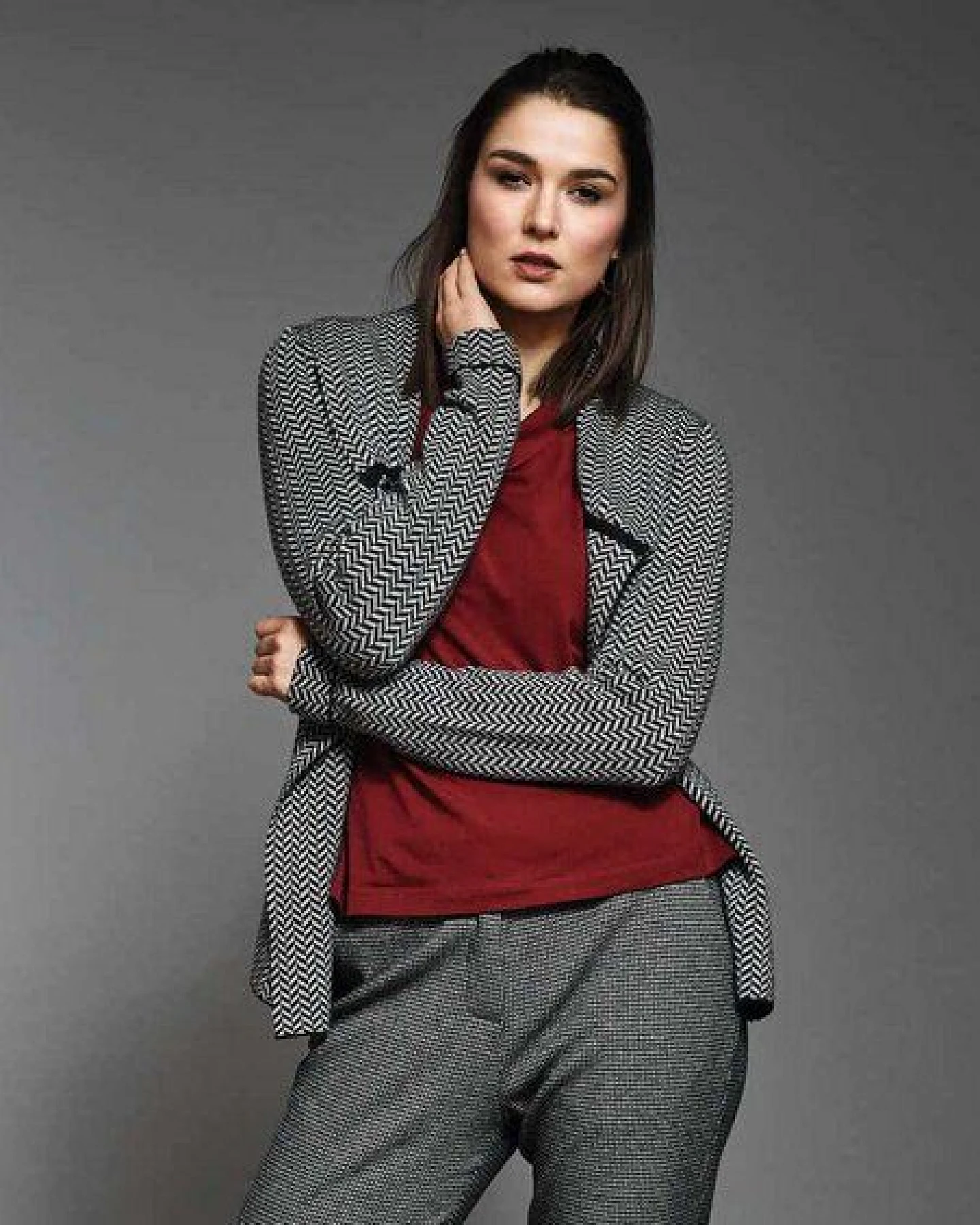 CON_STANT Kragenjacke 100% Merinowolle – Ansicht 2