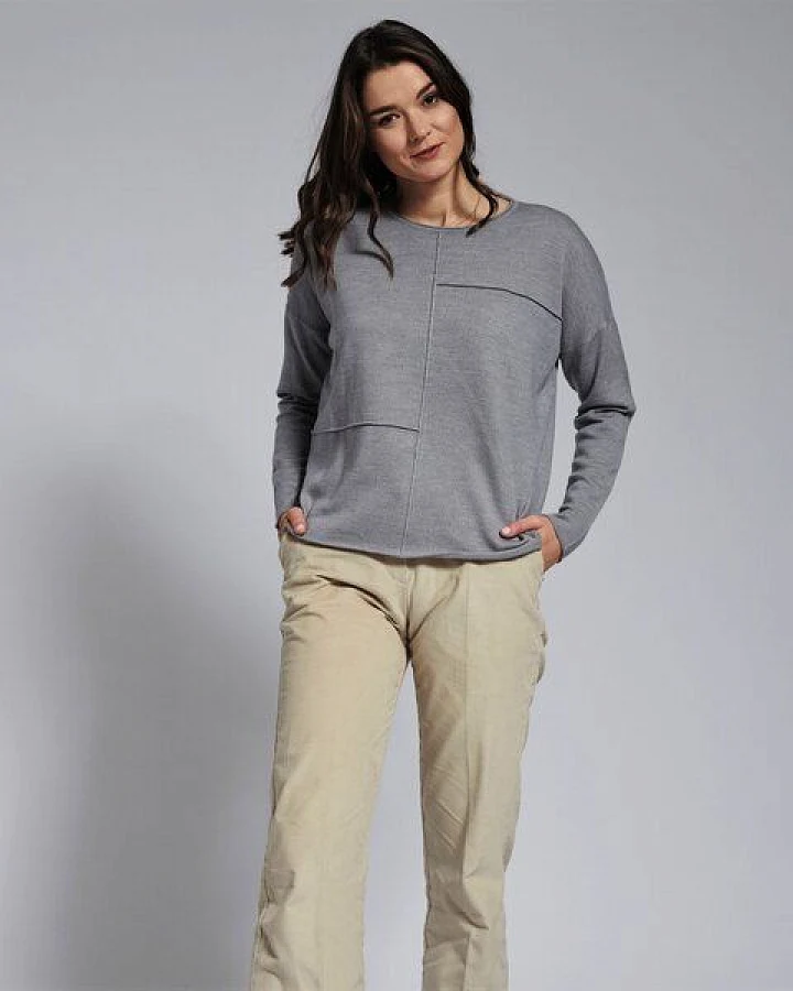 CON_STANT Pullover mit Außennähten 100% Merinowolle (kbT)