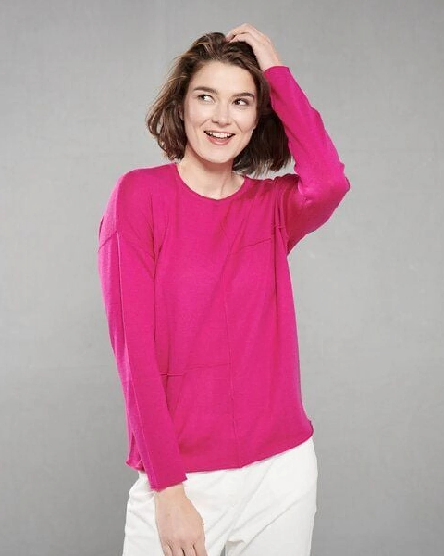 CON_STANT Pullover mit Außennähten 100% Merinowolle (kbT) – Ansicht 2