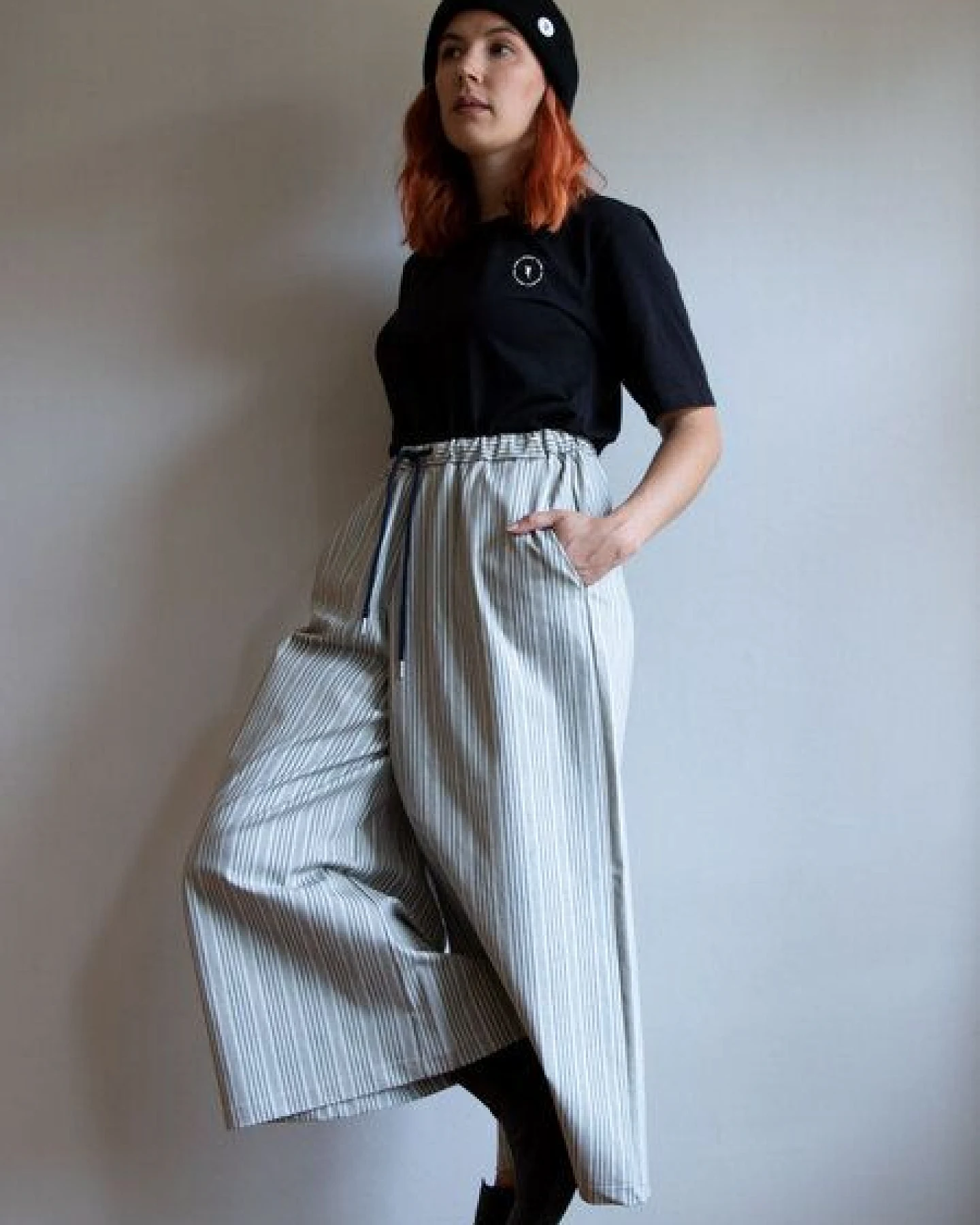 Ecostories weite Hose Streifen – Ansicht 2