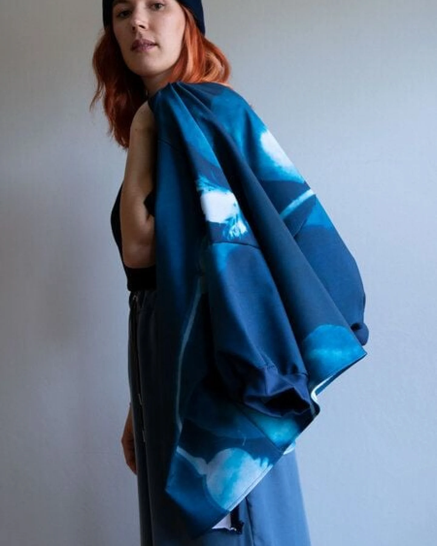 Ecostories Oversize Jacke Blauzeit – Ansicht 4