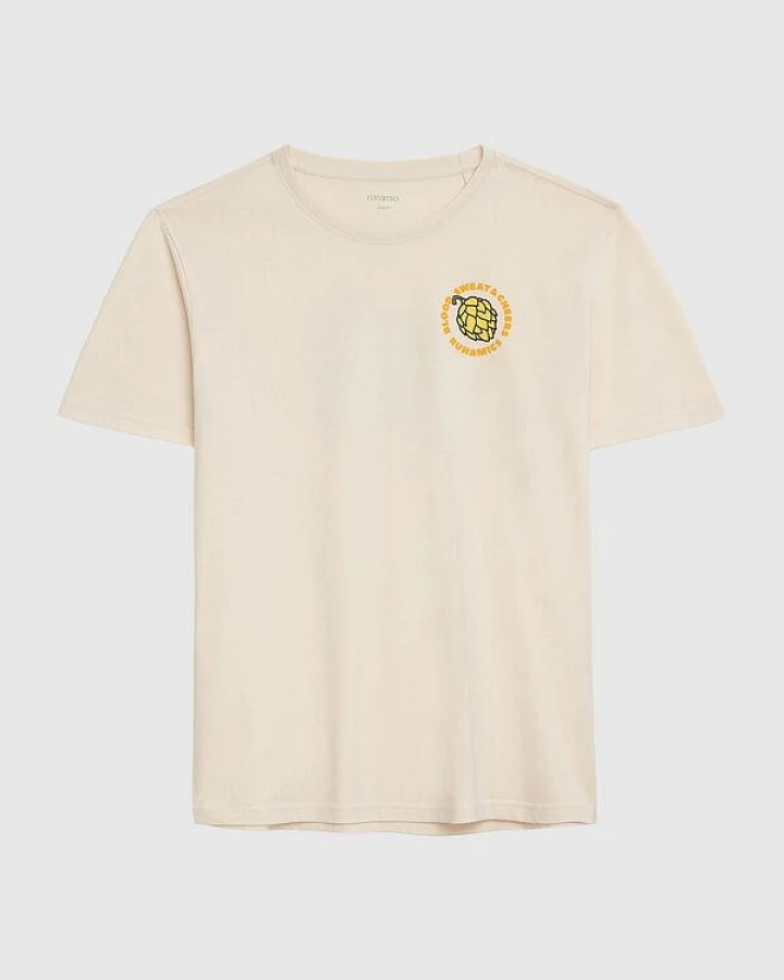 runamics Good Times Good Friends T-Shirt, Biobaumwolle, unisex, undyed