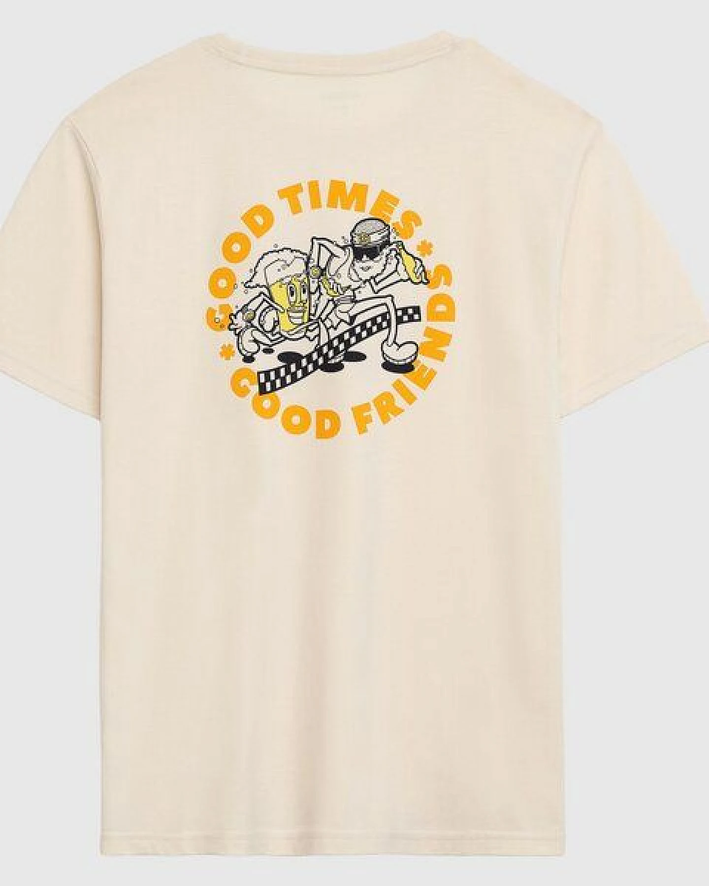runamics Good Times Good Friends T-Shirt, Biobaumwolle, unisex, undyed – Ansicht 2