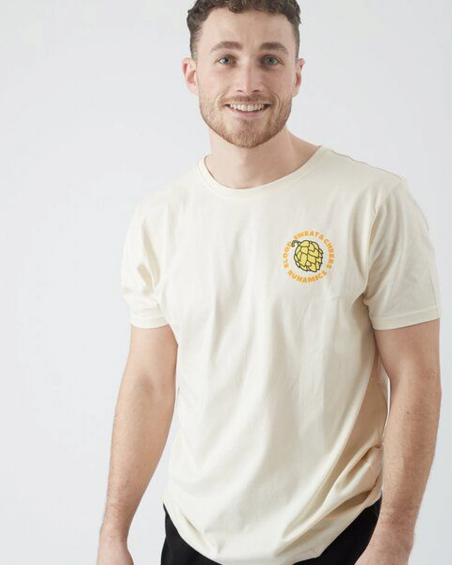 runamics Good Times Good Friends T-Shirt, Biobaumwolle, unisex, undyed – Ansicht 4