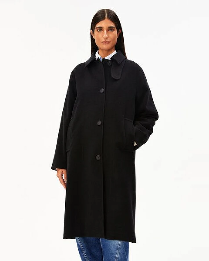 ARMEDANGELS VAANOISE WOOL Damen Mantel aus recycelter Wolle