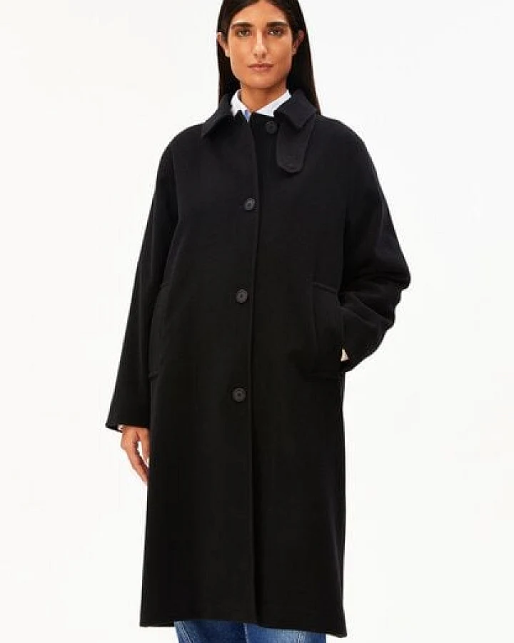 ARMEDANGELS VAANOISE WOOL Damen Mantel aus recycelter Wolle