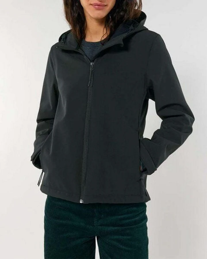 YTWOO Damen Eco Softshell Jacke mit Kapuze