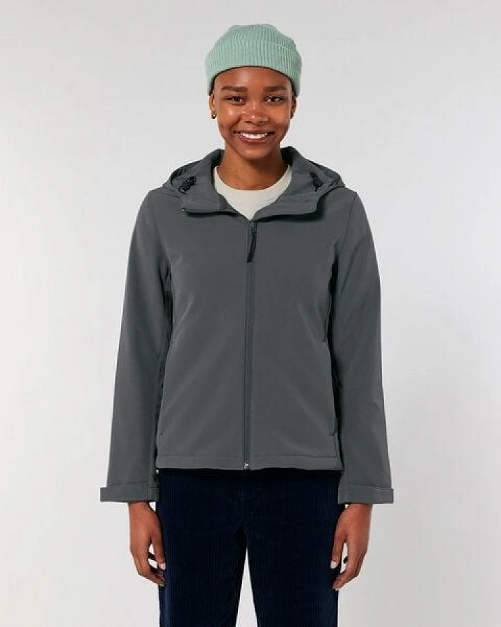 YTWOO Damen Eco Softshell Jacke mit Kapuze
