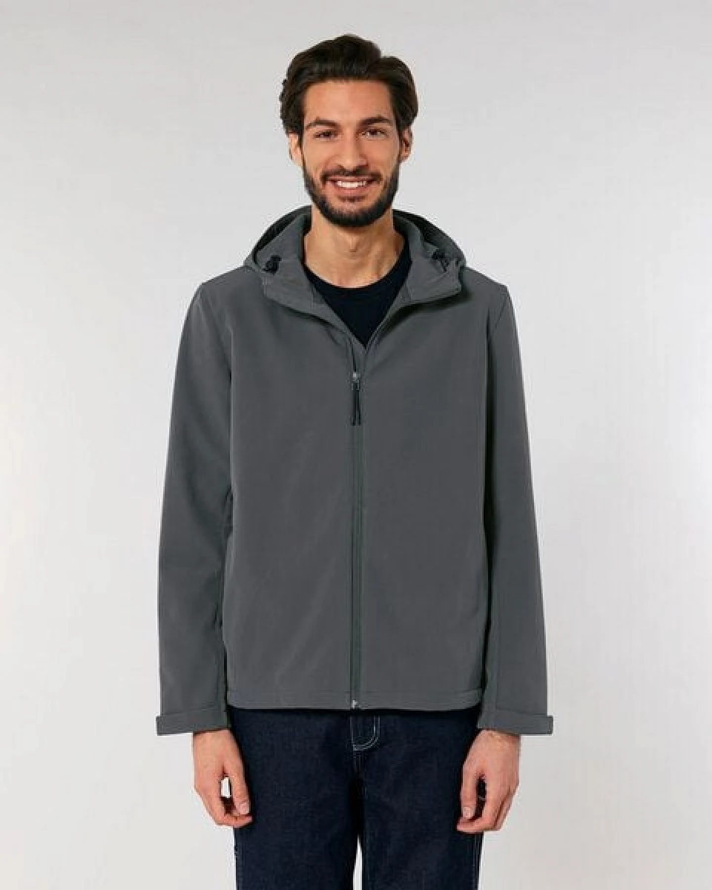 YTWOO Herren Eco Softshell Jacke mit Kapuze – Ansicht 2