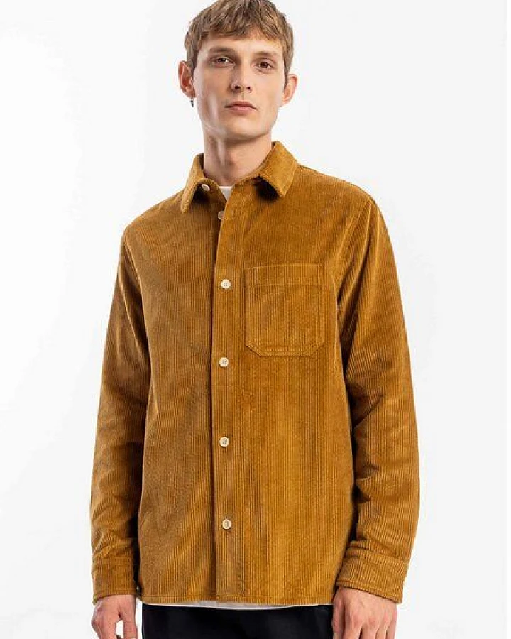 Rotholz Kord Hemd - Casual Shirt - aus biologisch angebauter Baumwolle