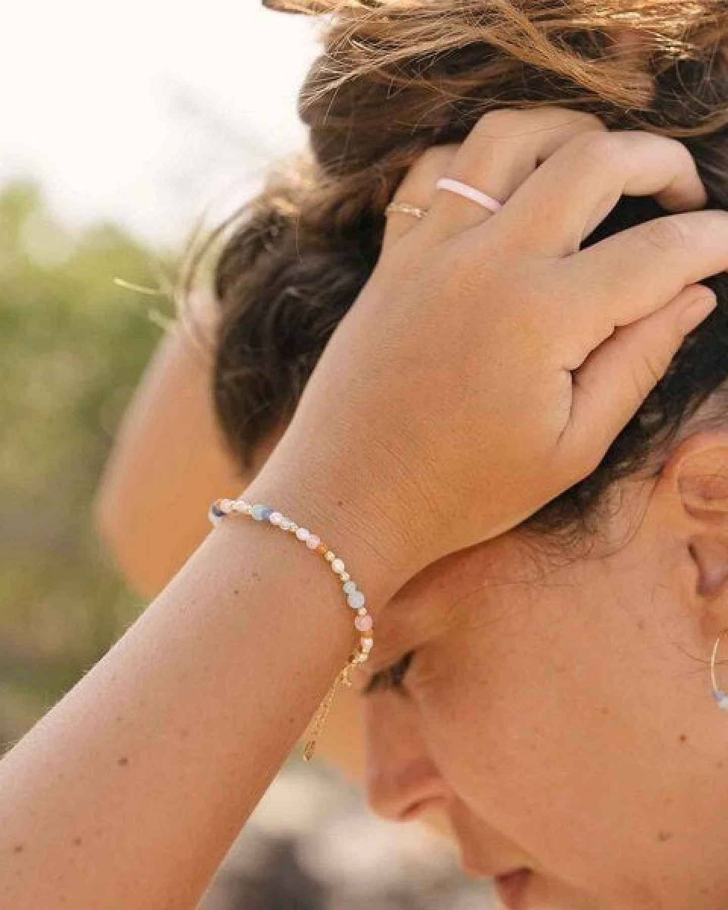 fejn jewelry Armband 'summer pearl' mit Süsswasserperlen und Halbedelsteine – Ansicht 3
