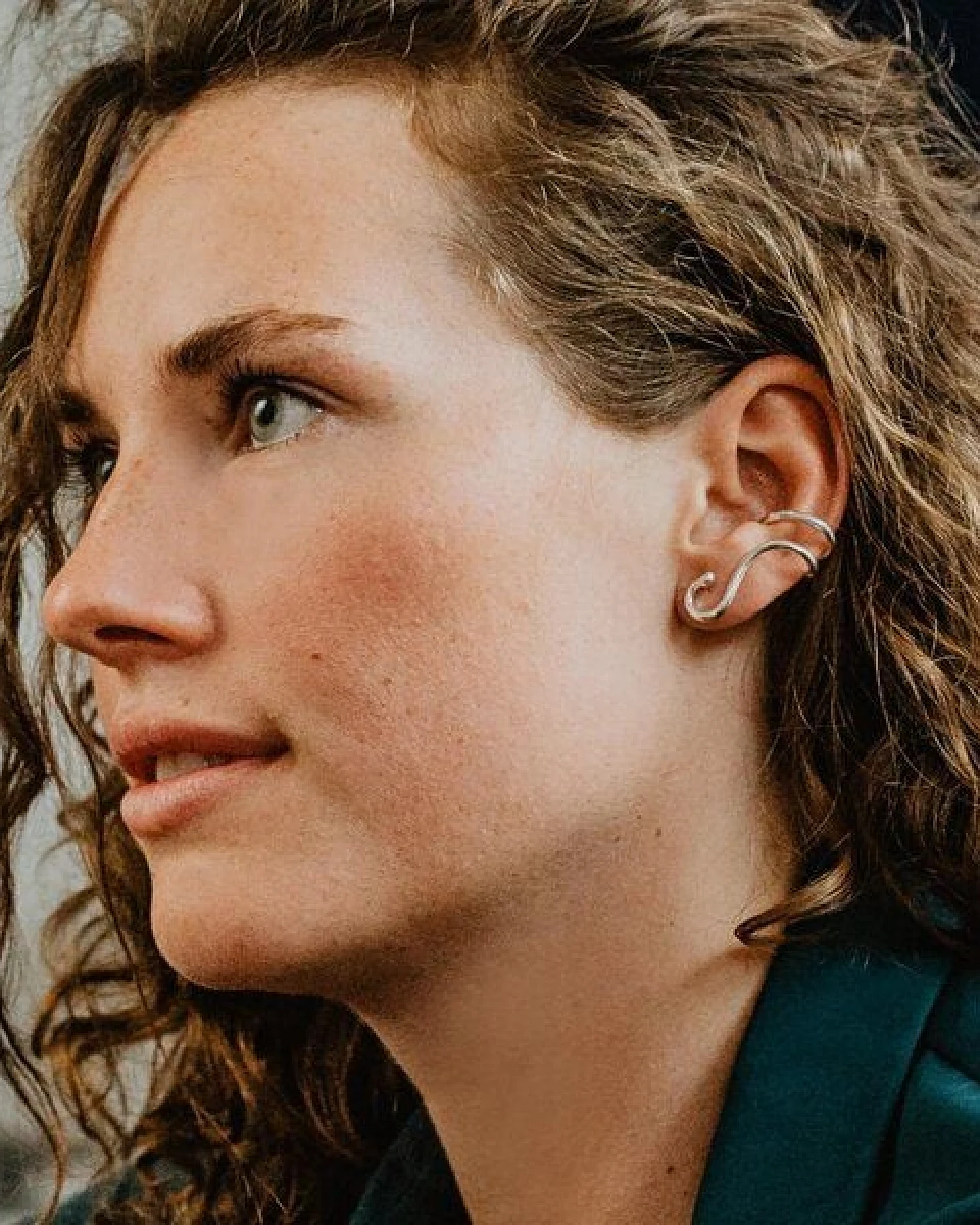 Nella & Sina Earcuff Christina in Silber – Ansicht 2