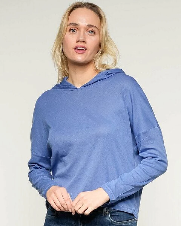 Alma & Lovis Softer Ringel-Melange-Hoodie aus 100% Bio-Baumwolle